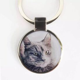 Meine Katze als Fotoschlüsselanhänger mit Gravur
