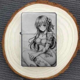 Personalisierbares Manga Girl Feuerzeug