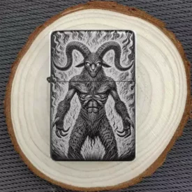 Dämon Illustration auf Feuerzeug