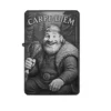 Viking Feuerzeug mit Carpe Diem Gravur – fröhlicher Wikinger mit Hähnchenkeule