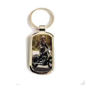 Foto-Motorrad-Schlüsselanhänger mit Gravur – personalisiertes Geschenk für Motorradfahrer und Biker