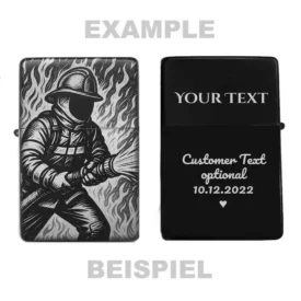 Personalisierbares Feuerwehr-Feuerzeug – Geschenk für Retter und Helden