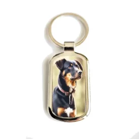 Foto-Hundeschlüsselanhänger mit Gravur – personalisiertes Geschenk für Hundebesitzer