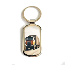 Foto-LKW-Schlüsselanhänger mit Gravur – personalisiertes Geschenk für LKW Fahrer und Trucker