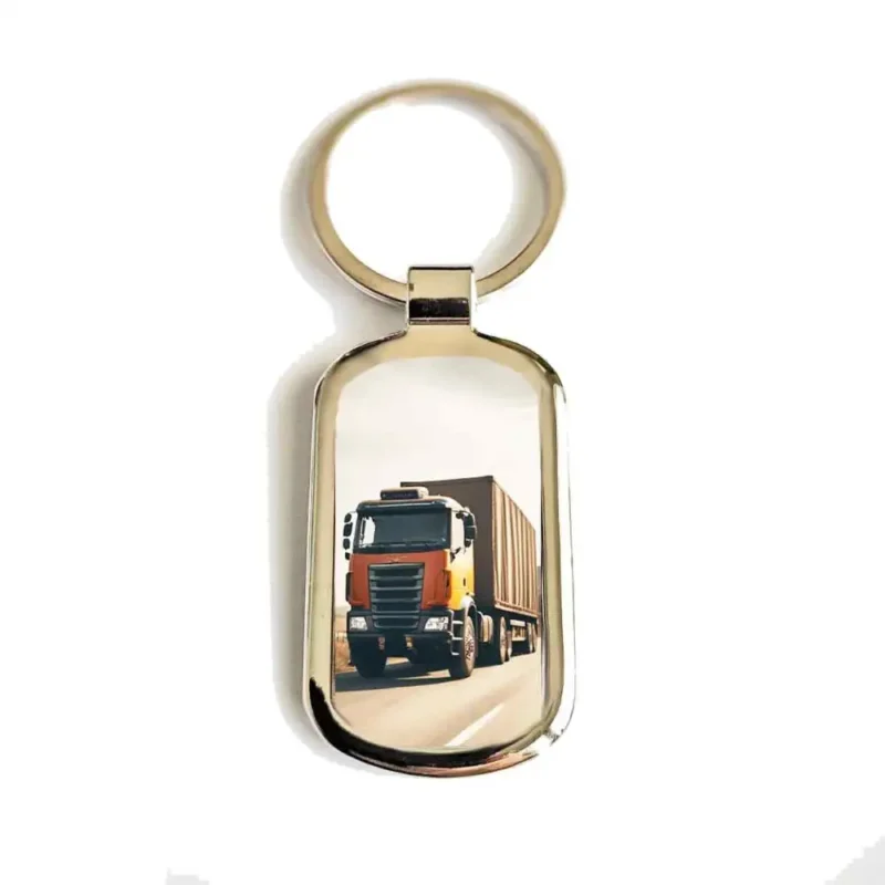 Foto-LKW-Schlüsselanhänger mit Gravur – personalisiertes Geschenk für LKW Fahrer und Trucker