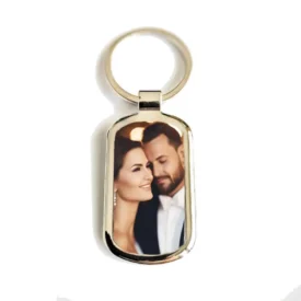 Foto-Schlüsselanhänger für Verliebte mit Gravur – personalisiertes Geschenk für Paare