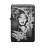 Schwarzes Feuerzeug mit Geisha Gravur und Kirschblüten-Motiv – asiatisches Design