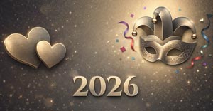 Februar 2026 Valentinstag Fasching