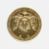 Krafttier Adler / Totemtier Messing Münze