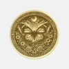 Krafttier Schmetterling / Totemtier Messing Münze